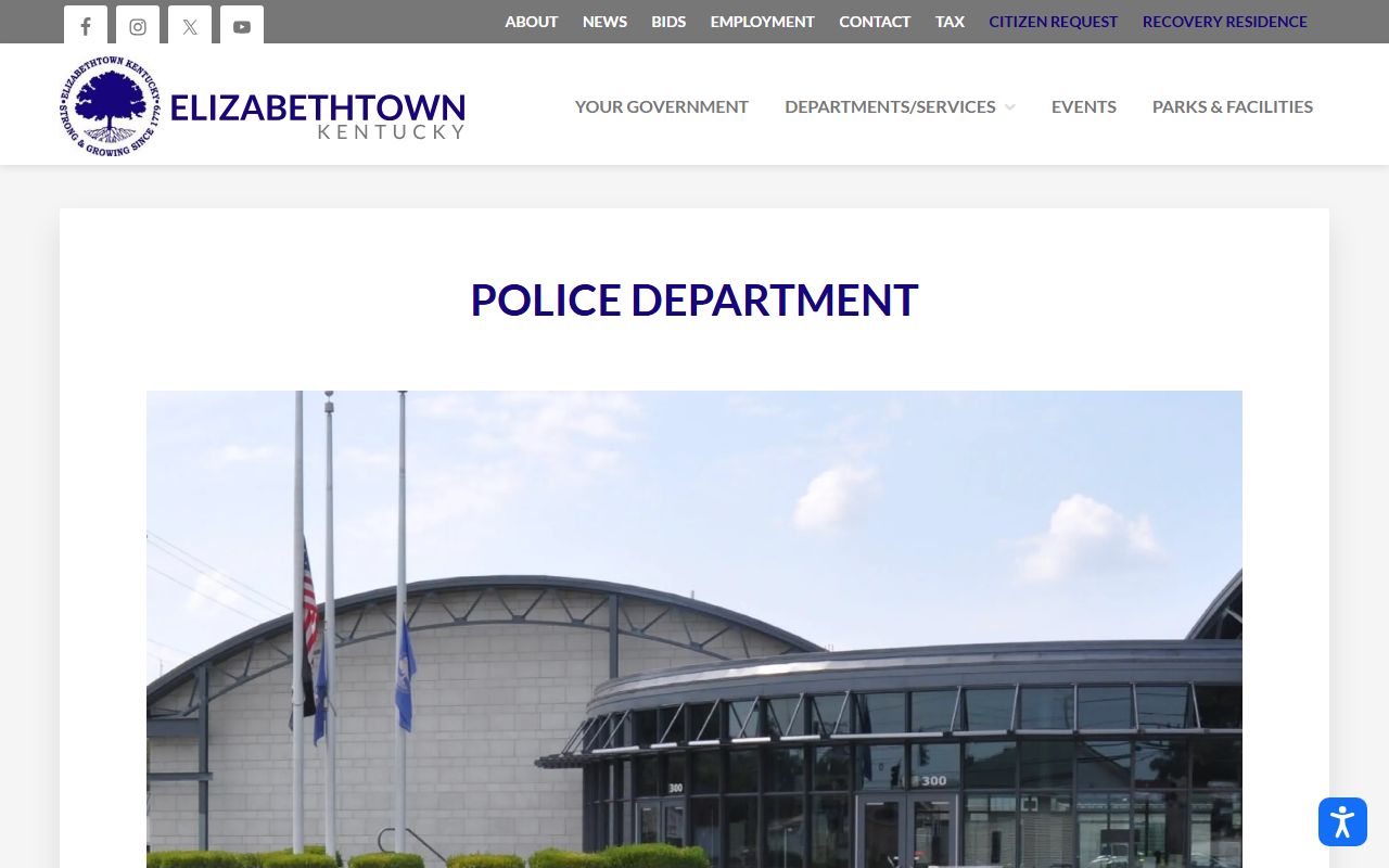 Elizabethtown Police Department facility