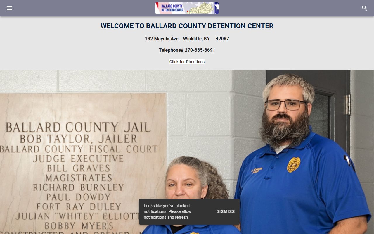 Ballard County Detention Center in Wickliffe Kentucky
