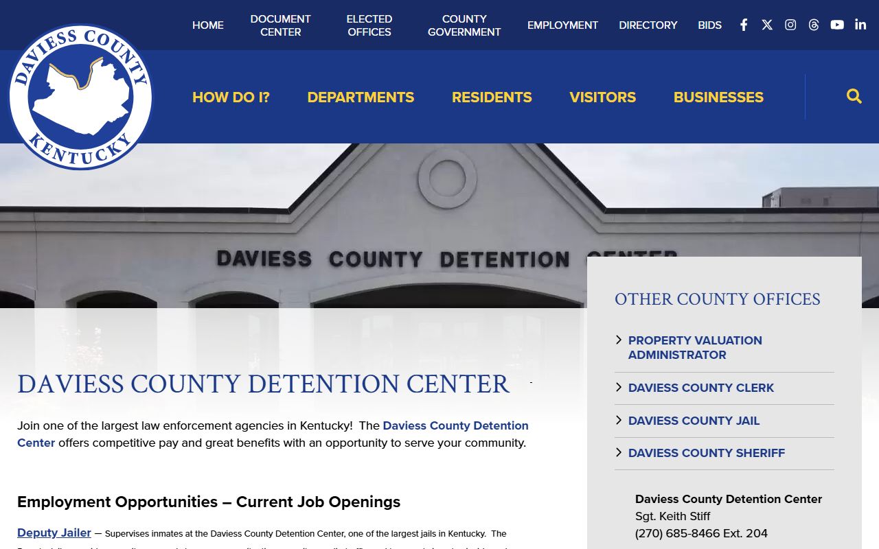Daviess County Detention Center booking records for Owensboro arrests