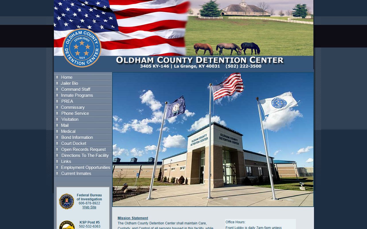 Oldham County Detention Center in La Grange Kentucky