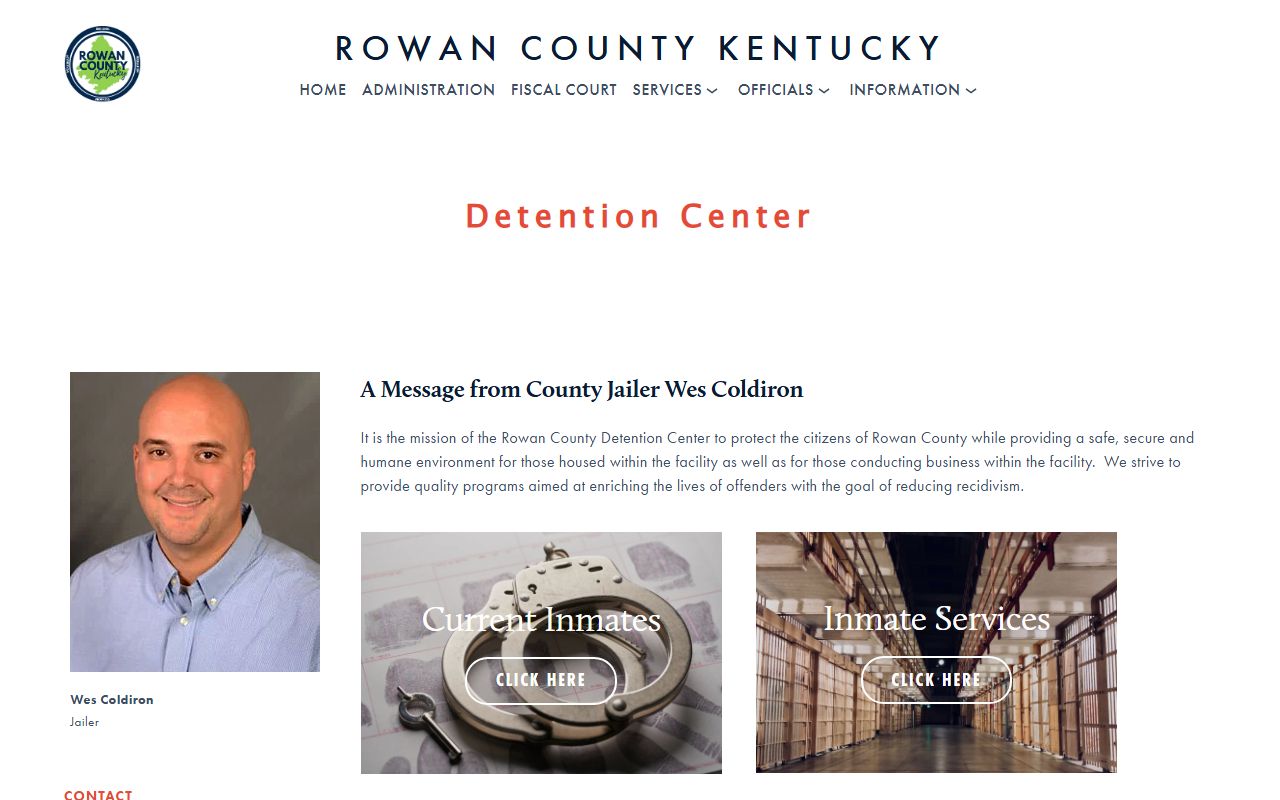Rowan County Detention Center in Morehead Kentucky